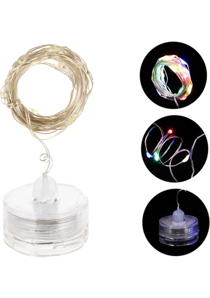 Adet Dize Mum Bakır Tel Işık Dize Bahçe Işıkları Dekoratif Mini Mumlar Bebek Dekor LED Düğme Pil Işığı Veranda Işıkları Peri Pırıltı Işık Erik Çiçeği Pil Işığı (Yurt Dışından)