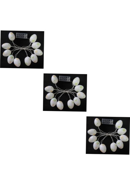 Adet 10 Ev Dekorasyon Yumurta Dekorasyon Yumurta Süslemeleri Isa'nın Doğuşu Süsler Decoraciones Para Salas De Casa Paskalya Partisi LED Işıklar Akülü Işık Baskı Dize Işıklar Yumurt (Yurt Dışından)