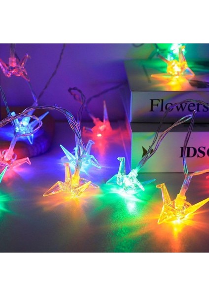Pille Çalışan Dize Işıklar, Kız Odası Dekorasyonları Için 2 Modlu Noel Işıkları ile 3m 20LED Iç Mekan Peri Işıkları (Vinç, Çok Renkli) (Yurt Dışından) fiyatları