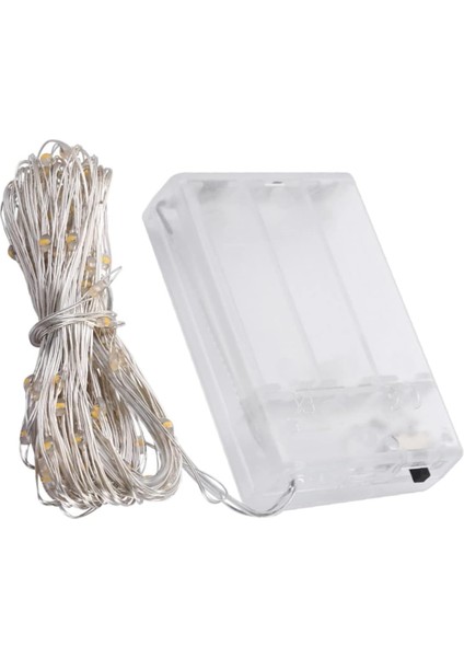 Noel Dekor Dış Mekan Dekor Çim Dekor Dış Mekan Dekor Işıkları Pil Kumandalı Halat Işık Noel Işıkları Aydınlatma Beyaz (Yurt Dışından)