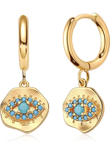 Avekı Altın Zarif Dangle Hoop Küpe Kadınlar Için 14 K Altın Kaplama Narin Sevimli Geometrik Üçgen Koni Dangle Küpe (Yurt Dışından) fiyatları