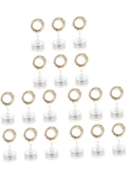 18 Adet Dize Mum Bakır Tel Işık Dize Düğün Mumu Dış Mekan LED Mumlar Dış Mekan Mum Peri Işıkları Pille Çalışan Erik Pil Işığı Bakır Tel Dalış Lambası Yanıp Sönüyor (Yurt Dışından)