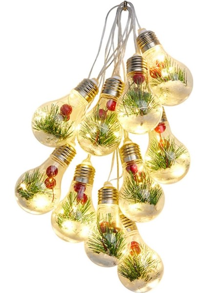 Takım Dize Noel Ağacı Dize Işıklar Yapay Çam Çelenk Festivali Işık Dize Ampul Dize Işıklar Noel Dekor Dış Mekan Işık Dize Pil LED Noel LED Lamba Dekor (Yurt Dışından)