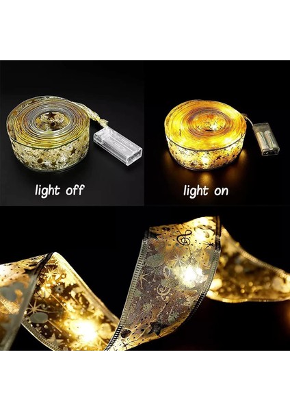 LED Şerit Noel Işıkları, Noel Ağacı Şerit Işıklar Peri Şeritler Dekorasyon 40 LED Kablolu Dize Işık Altın Pille Çalışan Kapalı Açık Su Geçirmez Parti Çar Için Çok Renkli (Yurt Dışından)