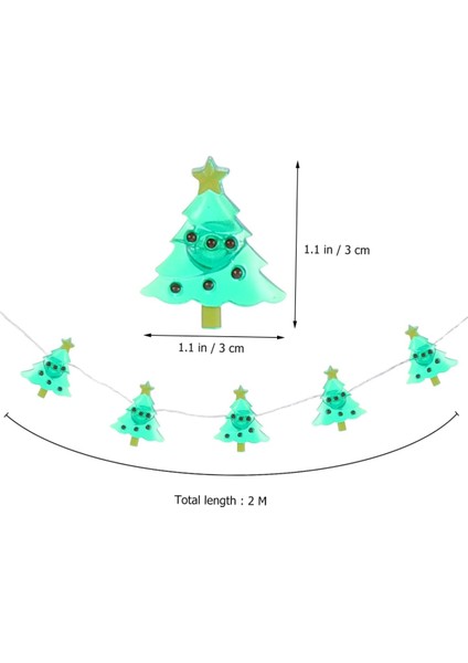 Dize Noel Dize Işıkları Plastik Pille Çalışan Peri Işıkları Dış Mekan Noel Işıkları (Yurt Dışından)