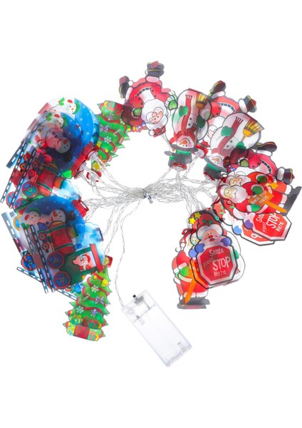 Adet Dize Işık Direği Pırıltı Peri Işıklar Pil Dize Işıklar Pil Işıkları Dize Pırıltı Işık Noel Şenlikli Peri Işık Noel Noel Baba Ev Işığı Plastik Renkli LED (Yurt Dışından)