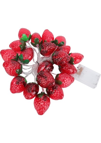 Çok Fonksiyonlu Çilek Işıkları, Plastik Dekoratif Işıklar, 9.8ft 20LED Meyve Dize Işıkları Pille Çalışan Çilek Lambası Noel Partileri Için Kapalı Dize Işıklar (Yurt Dışından)