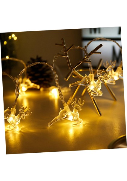 1 Adet Noel Elk Dize Işıklar Noel Dekoru Dış Mekan Dekoru Dekorasyon Için Iç Mekan Işıkları Akülü LED Işıklar Noel Peri Işıkları Halat Işıkları Sıcak Bakır Tel Modelleme (Yurt Dışından)