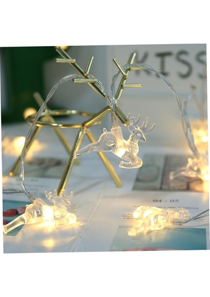 1 Adet Noel Elk Dize Işıklar Noel Dekoru Dış Mekan Dekoru Dekorasyon Için Iç Mekan Işıkları Akülü LED Işıklar Noel Peri Işıkları Halat Işıkları Sıcak Bakır Tel Modelleme (Yurt Dışından)