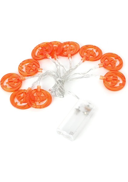 Cadılar Bayramı Balkabağı Dize Işıkları, 10 LED 6.5ft Turuncu Balkabağı Dize Işıkları Akülü Sonbahar Kabak Çelenk Işıkları Kapalı Ev Dış Mekan Şükran Günü Cadılar Bayramı Dekoru (Yurt Dışından)