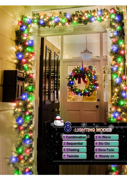 Paket Her 16.5ft 60 LED Pille Çalışan Noel Ağacı Işıkları Kapalı Açık Küme Dize Işıkları Zamanlayıcı ile 8 Mod Koyu Yeşil Tel Peri Işık Noel Veranda Yatak Odası Bahçe Dekor (Yurt Dışından) fiyatları