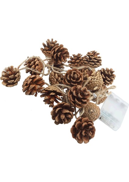 Takım Çam Konisi Dize Işıklar Noel Çam Kozalağı Işıkları Lamba Süsleme Noel Işıkları Kapalı Açık Noel Işıkları Noel Çelenk Işıkları Plastik Pil Süslemeleri (Yurt Dışından)
