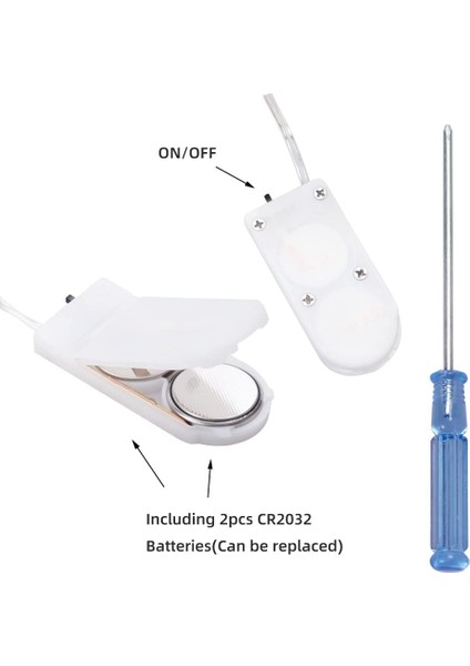 24 Paket Peri Işıkları Pille Çalışan Dize Işıklar, 3.3ft Simli Bakır Tel Üzerinde 10 Led. Çiçekler Hediye Kutusu Düğün Partisi Noel Dekorasyonu Için (24 Paket, Soğuk Beyaz) (Yurt Dışından)