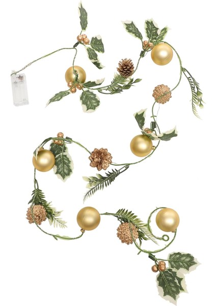 Dize Noel Topu Işık Çubuğu Noel Topu Çelenk Çam Konisi Işık Dize Kırmızı Noel Işıkları Pil LED Şeritler Deco Açık Noel Süs Yatak Odası Için Noel Işıkları (Yurt Dışından)