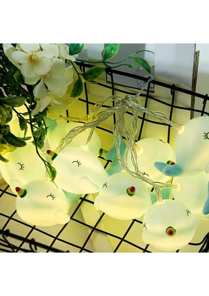 LED Dize Işıklar, Pil Kumandalı Sevimli Balina Peri Işık Asılı Işık Çocuk Odası Yatak Odası Veranda Doğum Günü Partisi Iç Mekan Dış Mekan Dekoru Için 2 Mod (9.8ft 20LED, Sıcak Işık (Yurt Dışından)