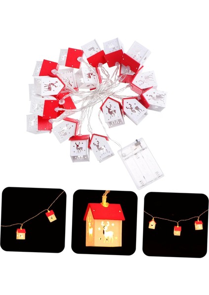 Adet Dize Noel Evi Dize Işıklar LED Noel Geyik Noel Bahçe Süslemeleri LED Peri Işık Ahşap Dekor Çelenk Dekor Açık Peri Işıklar Bahçe Dekor Işık Pil (Yurt Dışından) fiyatları
