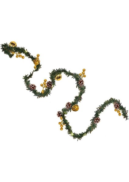 Noel Dize Işıkları Akülü Yapay Çam Iğneleri Işıklı Çelenk, Noel Ağacı Duvar Asılı Düğün Süslemeleri Için Noel Peri Işıkları, 6.5ft / 10FT (Yurt Dışından)