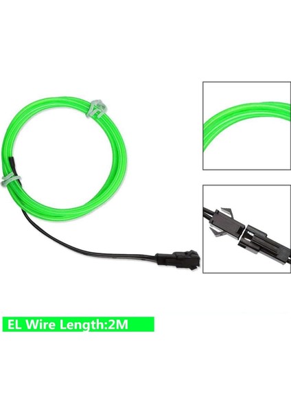 5in1 30FT (5pack 6ft) Yumuşak Neon Şerit Işık Teli, 3mode Stay/yavaş/hızlı Flaş El Tel Işıklar Pil Kutusu (Pil Yok) Cosplay Elbise Parti Dekorasyonu Için (Yeşil) (Yurt Dışından)