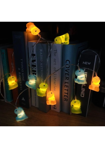 Dinozor Dize Işıkları - Pille Çalışan 20 Işıklı 9.8ft Dekoratif LED Dize - Yatak Odası, Oda Dekoru, Çocuklar Için - Dinozor Tasarımı - Yeşil/mavi/sarı (Zamanlayıcı Fonksiyonu) (Yurt Dışından) fırsatları