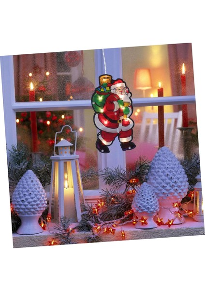 Adet Emme Lambası Noel Peri Işıkları Yılbaşı Ağacı Süsleme Asılı Işıklar Pencere Işıkları Mini Avize Pil Avize LED Dekor Penceresi Asılı LED Işık Ev Lambası Pencere (Yurt Dışından) fiyatları