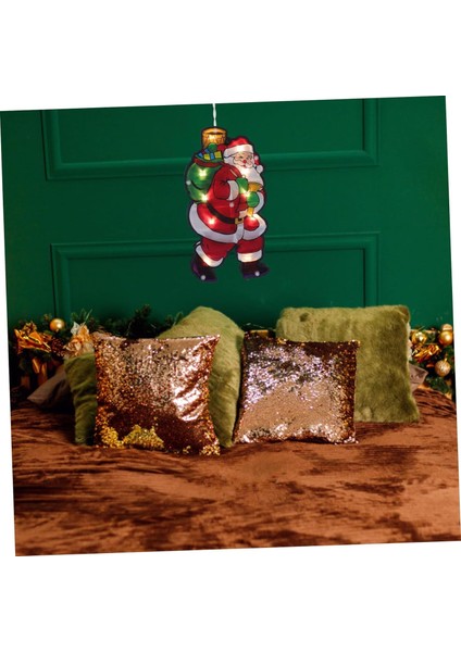 Adet Emme Lambası Noel Peri Işıkları Yılbaşı Ağacı Süsleme Asılı Işıklar Pencere Işıkları Mini Avize Pil Avize LED Dekor Penceresi Asılı LED Işık Ev Lambası Pencere (Yurt Dışından) fırsatları