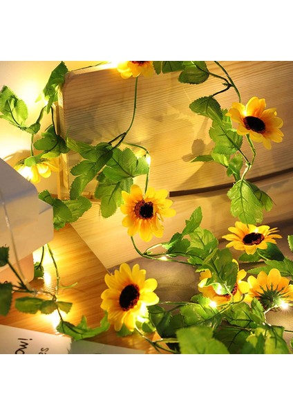 Paket Peri Işıkları LED Peri Işıkları Pille Çalışan Anneler Günü Çok Renkli Aşk Kalp 10 LED Dekoratif Dize Işıklar (I Ayçiçeği Lambası Sarı) (Yurt Dışından)