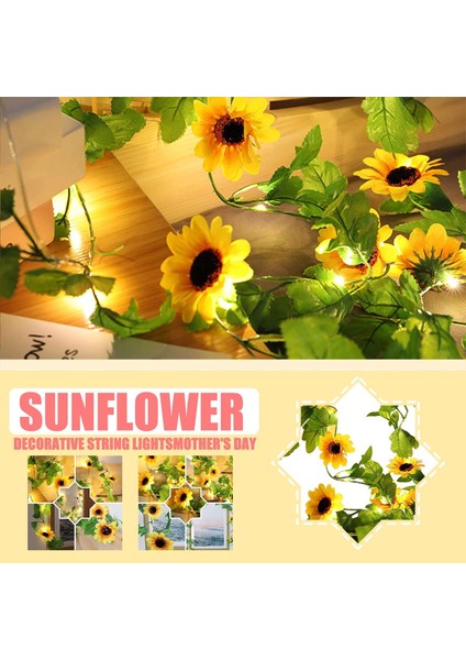 Paket Peri Işıkları LED Peri Işıkları Pille Çalışan Anneler Günü Çok Renkli Aşk Kalp 10 LED Dekoratif Dize Işıklar (I Ayçiçeği Lambası Sarı) (Yurt Dışından) fiyatları