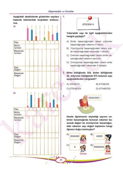 Güncel 5. Sınıf Matematik Konu Anlatımlı Çözümlü Soru Mps (Modüler Piramit Sistemi)
