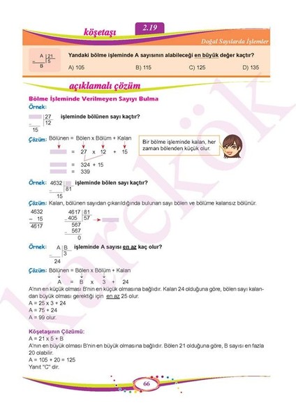 Güncel 5. Sınıf Matematik Konu Anlatımlı Çözümlü Soru Mps (Modüler Piramit Sistemi)