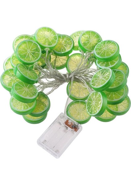 30 LED Yeşil Limon Dize Işıklar, 14.76 Feet Sıcak Beyaz Yeşil Limon Dize Işıklar Iç ve Dış Mekan Düzenlemesi Için Akülü Aydınlatma Meyve Fener Dekorasyonu (Yurt Dışından)