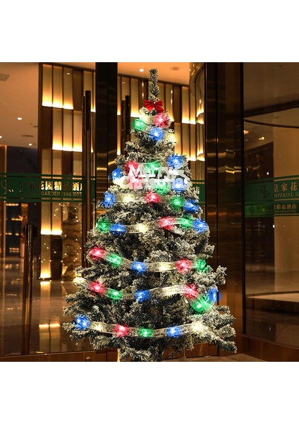 Noel Işıkları, 50LED Akülü Noel Dize Işıkları, Noel Ağacı Için LED Şerit Noel Işıkları, Parti Dekorasyonu Iç Mekan Dış Mekan Asma Dekorasyon (B Renk Stili) (Yurt Dışından)