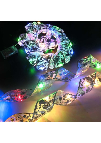 Noel Işıkları, 50LED Akülü Noel Dize Işıkları, Noel Ağacı Için LED Şerit Noel Işıkları, Parti Dekorasyonu Iç Mekan Dış Mekan Asma Dekorasyon (B Renk Stili) (Yurt Dışından)