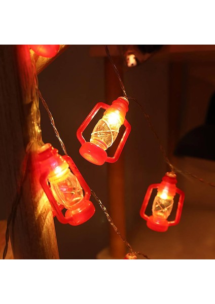 Gazyağı Fener Dize Işıklar, LED Dize Peri Işık Su Geçirmez Pille Çalışan Lamba Cadılar Bayramı Noel Tatil Partisi Için Kapalı Açık Dekor (Kırmızı, 3 M / 20 Led) (Yurt Dışından) fiyatları