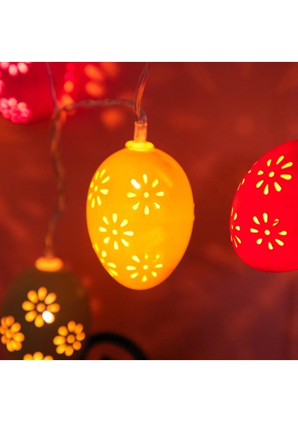 Paskalya Yumurtası Dize Işıklar, 4,92 Ft 10 Led, 13,12 Ft 20 LED Yumurta Dekorasyon Işıkları, Paskalya Dekoru Için Pille Çalışan Pastel Işıklar (Renkli Içi Boş Yumurta, 4 M/13,12 F (Yurt Dışından)
