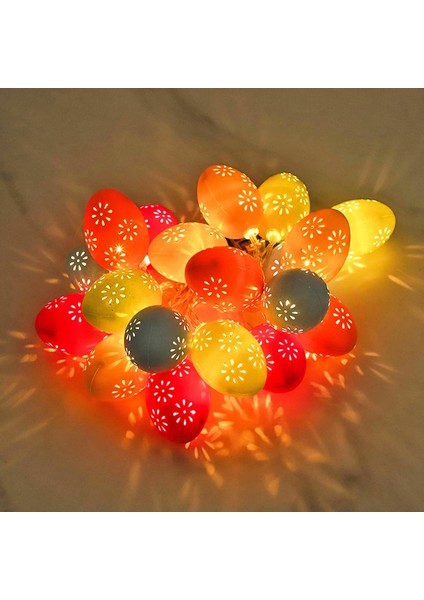 Paskalya Yumurtası Dize Işıklar, 4,92 Ft 10 Led, 13,12 Ft 20 LED Yumurta Dekorasyon Işıkları, Paskalya Dekoru Için Pille Çalışan Pastel Işıklar (Renkli Içi Boş Yumurta, 4 M/13,12 F (Yurt Dışından)