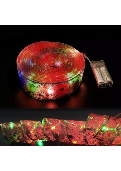 Noel Şerit Işıkları 5 M 10 M LED Peri Işıkları Akülü Bakır Tel Şerit Yaylar Iç Mekan Dış Mekan Noel Partisi Için Dize Işıklar Noel Ağacı Süslemeleri (E) (Yurt Dışından)