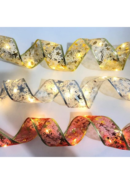 Noel Şerit Işıkları 5 M 10 M LED Peri Işıkları Akülü Bakır Tel Şerit Yaylar Iç Mekan Dış Mekan Noel Partisi Için Dize Işıklar Noel Ağacı Süslemeleri (E) (Yurt Dışından) modelleri