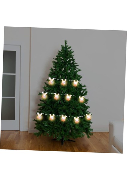 Dize Noel Dize Işıklar Noel Gece Lambası Dekoratif Dize Işık Pencere Perde Işıkları Pil Dize Işıklar Dış Mekan Dekor LED Işık Dize Noel Işıkları LED Kumaş (Yurt Dışından)