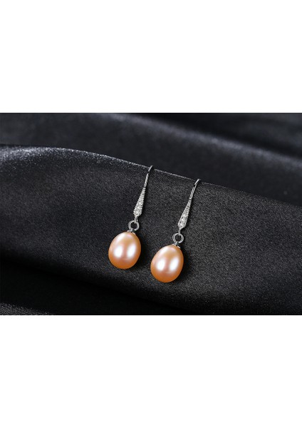 Gümüş Beyaz Pembe Tatlı Su Inci Damla Küpe (Yurt Dışından) indirimleri