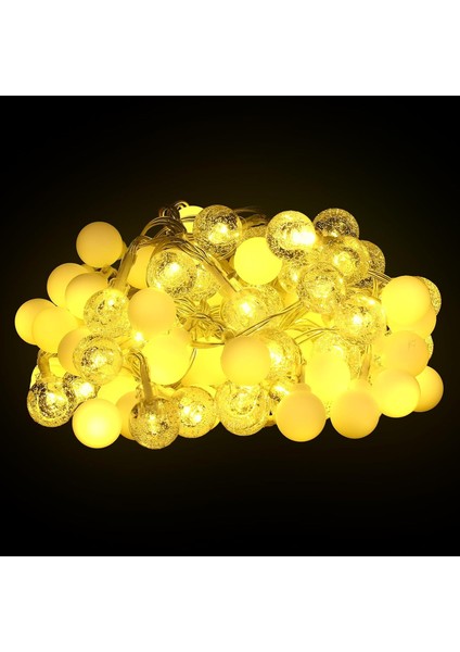 Adet Küre Dize Işıklar 19.7 Ft 50 LED Pille Çalışan Peri Işıklar Yatak Odası Için Dekoratif Noel Ağacı Işıkları Kapalı Dış Mekan Mix Top Dize Işıkları Noel Ağacı Veranda Dekoru Iç (Yurt Dışından)