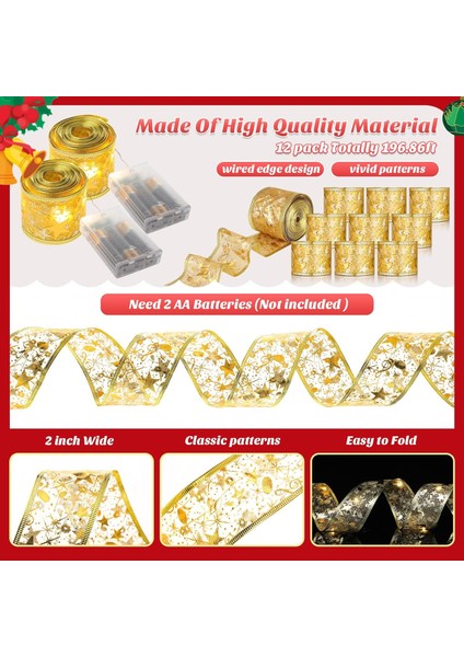 8 Adet Noel 400 LED Işıklar 131.23FT Pille Çalışan Şerit Işıklar Çift Katmanlı Bakır Tel Yaylar Peri Dizeleri Altın Noel Süslemeleri Ağaç Bahçe Yatak Odası Düğün Partisi Için (Yurt Dışından) fiyatları