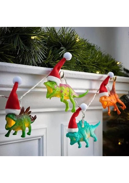 Beacaden LED Dinozor Dize Işıklar Dinozor Odası Dekoru Boys Için Noel Partisi Malzemeleri Dinozor Pille Çalışan Işıklar Çadır Bahçe Veranda Tatil Ağacı Dekoratif Mini (Beyaz) (Yurt Dışından)