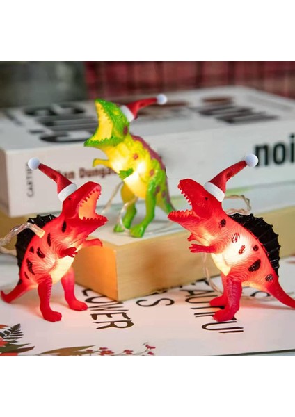 Beacaden LED Dinozor Dize Işıklar Dinozor Odası Dekoru Boys Için Noel Partisi Malzemeleri Dinozor Pille Çalışan Işıklar Çadır Bahçe Veranda Tatil Ağacı Dekoratif Mini (Beyaz) (Yurt Dışından)