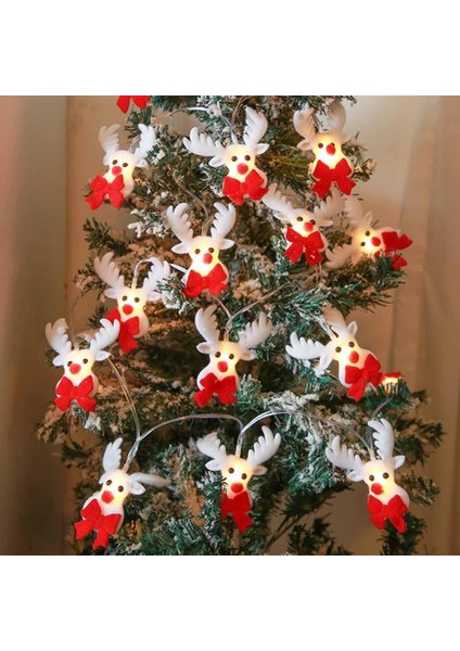 Noel Dize Işıkları 10 LED Kardan Adam Işıkları 10 Ft USB / Pille Çalışan Noel Işıkları, Noel Baba Kardan Adam Kafaları Dekorasyon Dize Işık Pille Çalışan Noel, Bahçe, Parti, I (Yurt Dışından) fırsatları