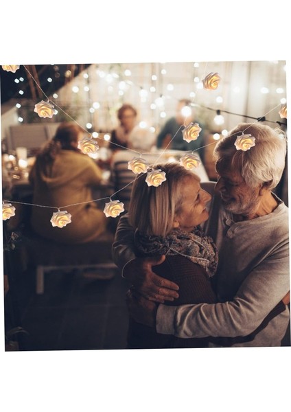 Takım Gül Dize Işıklar Noel Dekor LED Dekor Pil Dize Işıklar Pille Çalışan Dize Lamba Dekoratif Gül Işıklar Sevgililer Günü Dize Işık Parti Lambası Dize Romantik (Yurt Dışından) fiyatları