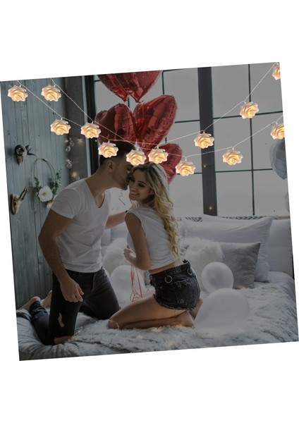 Takım Gül Dize Işıklar Noel Dekor LED Dekor Pil Dize Işıklar Pille Çalışan Dize Lamba Dekoratif Gül Işıklar Sevgililer Günü Dize Işık Parti Lambası Dize Romantik (Yurt Dışından) fırsatları