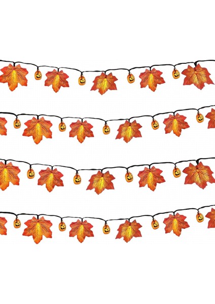 Cadılar Bayramı Işıkları, 10 Ft 20 Led'ler Kabak Akçaağaç Yaprağı Cadılar Bayramı Peri Işıkları Şömine Bahçesi Için Dekoratif Işık Dize Süslemeleri, Pille Çalışan Cadılar Bayramı D (Yurt Dışından) fiyatları