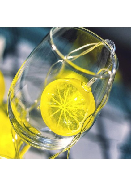Paket Meyve Limon Dilimi Dize Işıklar, Düğün/ev/yatak Odası/parti/festival/veranda/noel Dekorasyonu Için Yanıp Sönen LED Sarı Limon Peri Işık Akülü Lamba (9.8ft/20 Led, (Yurt Dışından) fırsatları