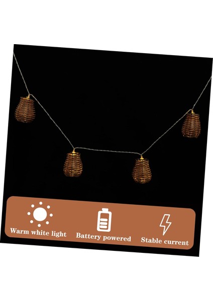 Dize Pil Işıkları Dize Düğün Çelenk Dış Mekan Işık Dize Dekoratif Lamba Dize Rattan Top Garland Işıklar ile Vintage Dize Lambalar Plastik Kahverengi Işık Dekor Dize Işık (Yurt Dışından) modelleri