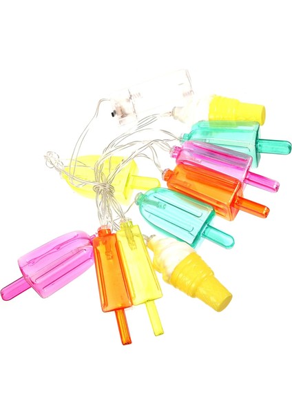 Dize LED Dondurma Buzlu Şeker Işık Dize Pil Işıkları Dize Iç Dekor Dondurma Dekoru Plastik Tatil Işıkları Olmadan LED Işık Dize Noel Dekoru LED Dekor (Yurt Dışından)